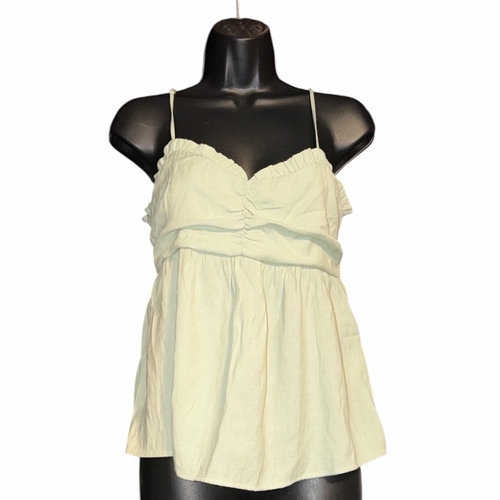 Bundle Love Tree Light Green & Turquoise Sleeveless Tops, Size Large